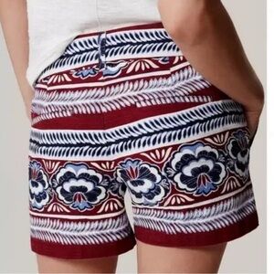 LOFT Patterned Flat Front Short